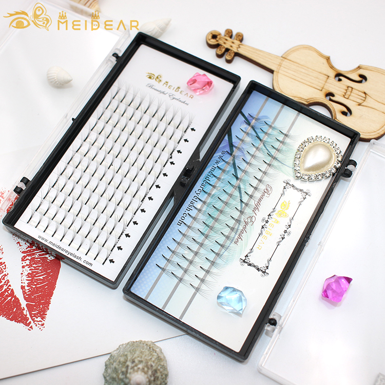 Distributor provide handmade volume eyelash extension clusters with private label